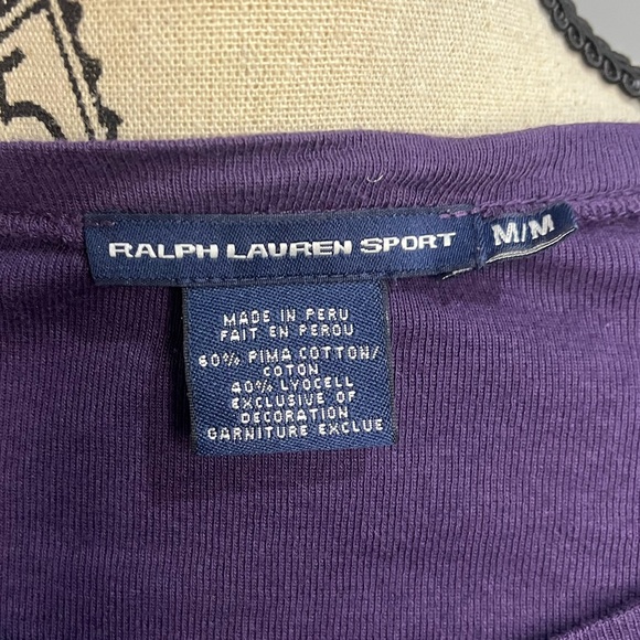 Ralph Lauren Y2K Deep Purple Long Sleeve Top - Picture 5 of 5